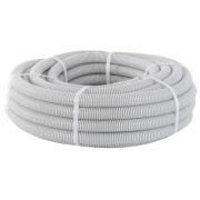 Труба гофрированная ПВХ 16 мм с зондом EKF 10 м серая