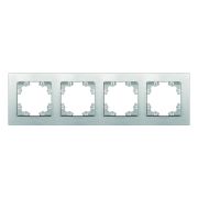 Рамка 4-м Афина универс. серебр. Universal A0046-S
