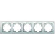 Рамка 5-м Афина универс. серебр. Universal A1042-S