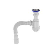 Сифон для кухни Aquant 1/2х40 с метал. решёткой