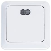 Выключатель 1-кл. ОП Олимп 10А IP20 с подсветкой бел. Universal О0121