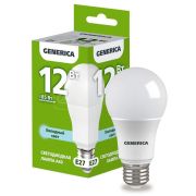 Лампа LED A60 12Вт 6500К Е27 GENERICA