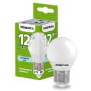 LED Лампа 12W G45 E27 6500K GENERICA
