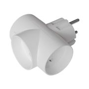 Сетевой разветвитель TOKER 3T б/з белый