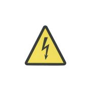 Знак «молния» (50х50х50 мм) самоклеящаяся этикетка