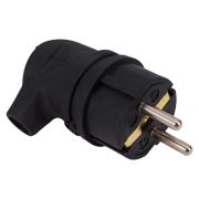 Вилка угловая 16А с заземл. каучук TOKOV ELECTRIC TKE-C05-KVU-Z