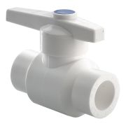 Кран шаровый 20 PP-R белый RTP