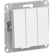 Выключатель 3-кл. СП AtlasDesign 10А IP20 (сх. 1+1+1) 10AX механизм бел. SE ATN000131