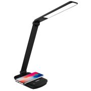 Настольня LED Лампа 6W 4500K 360lum Camelion (с бес.заряд, рег.ярк, чёрная)