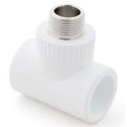 Тройник 32*3/4*32 МРН PP-R белый RTP