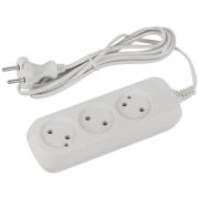 Удлинитель ЭРА 3 гнезда 1,5 м без заземл. ШВВП 2х0,75 Greenline