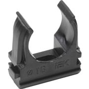 Крепеж-клипса 16 мм для гофры черная IEK