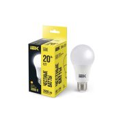 Лампа 20Вт A60 3000K E27 230В IEK