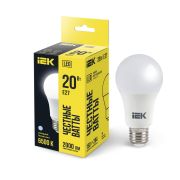 Лампа 20Вт A60 6500K E27 230В IEK