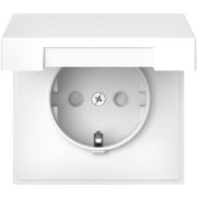 Розетка ArtGallery 16А IP20 с заземл. со шторками с кр. быстрозаж. клем.мех. бел. SE GAL000146S