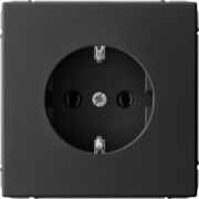 Розетка ArtGallery 16А с заземл. механизм карбон SE GAL001043