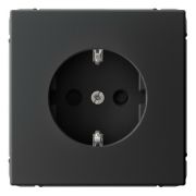 Розетка ArtGallery 16А с заземл. со шторками быстрозажим. клем. механизм карбон SE GAL001045S