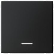 Выключатель 1-кл. ArtGallery (сх. 1а) 10AX с подсветкой механизм карбон SE GAL001013