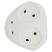 Разветвитель 3 гнезда б/з 10А Эра SPx-3-W