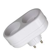 Сетевой разветвитель TOKER 2Т белый