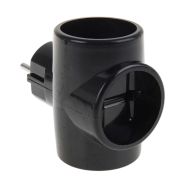 Тройник Toker 3T черный