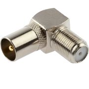 Гнездо F- Штекер TV угловой (папа)