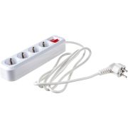 Удлинитель 4 гнезда 2 м с заземл. 16 А с выкл. UNIVersal