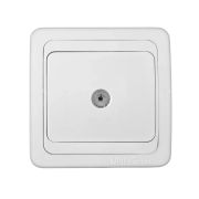 Розетка телевизионная TV 1-м СП Валери бел. Universal В0027