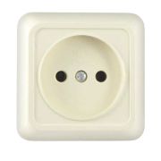 Розетка 1-м ОП Олимп 16А IP20 без заземл. сл. кость Universal Б-О0022