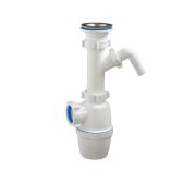 4005 Сифон бутылочный 1 1/2х40 с одним отводом