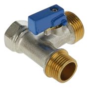 Кран 3-х проходной 1/2х3/4х1/2 VIEIR шаровый