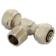 Тройник м/п с нар. 16х1/2