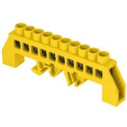 Шина нулевая PE 8х12 10 отвер. латунь желт. нейлоновый корпус комбинированный PROxima EKF sn0-125-10