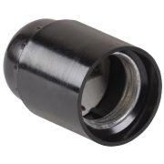 Патрон Е27 карболитовый подвесной черный IEK